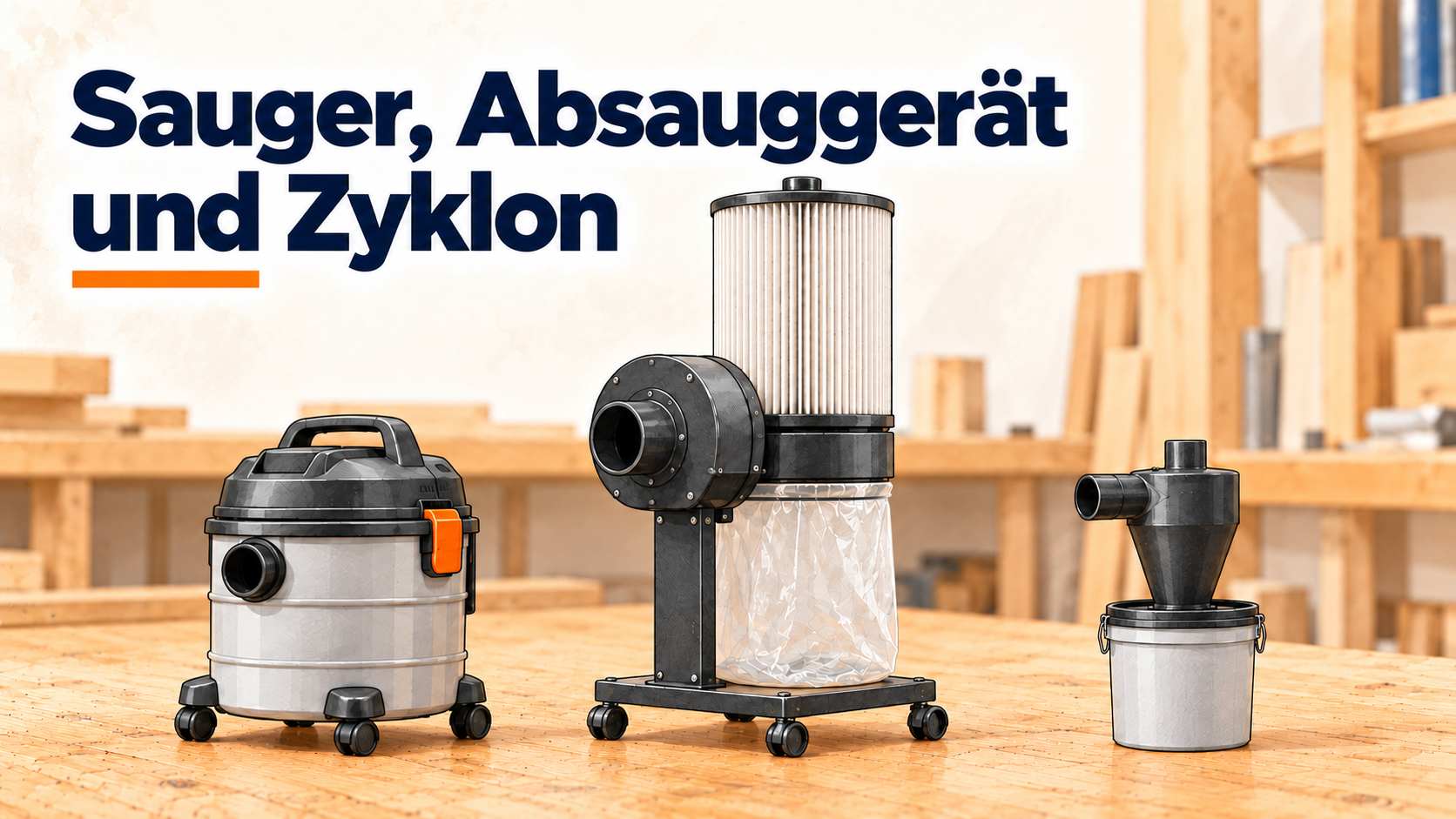 Absauggerät, Werkstattsauger oder Zyklon – was brauchst du wirklich?